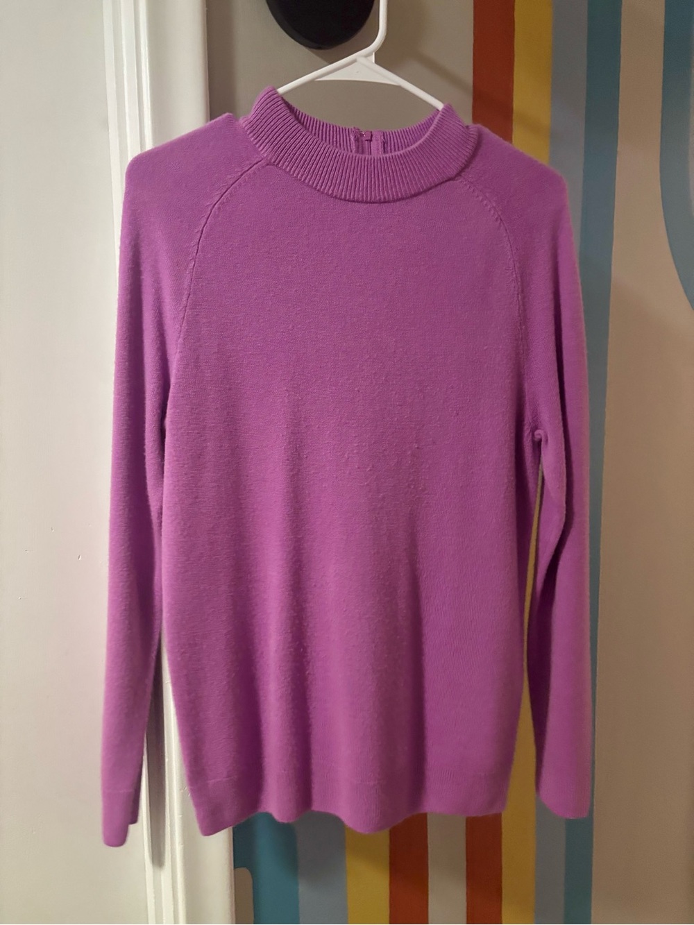 Lisa International Lavender Pink Turtleneck Sweater